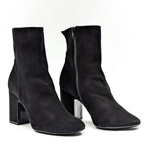 AGL Suede Black Ankle Booties